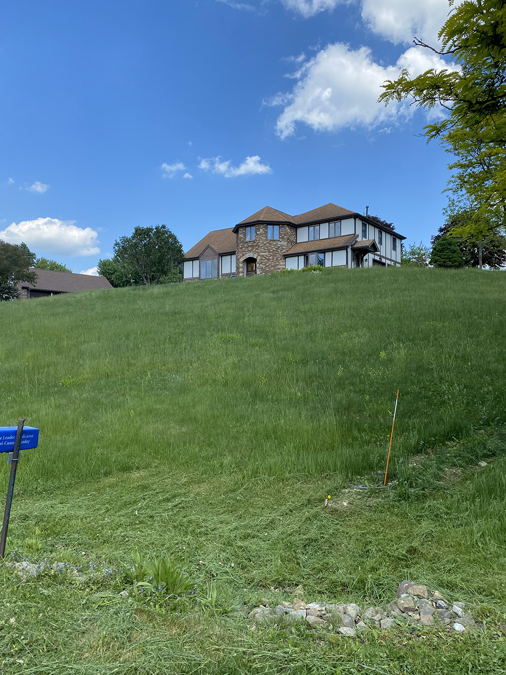 house before mowing